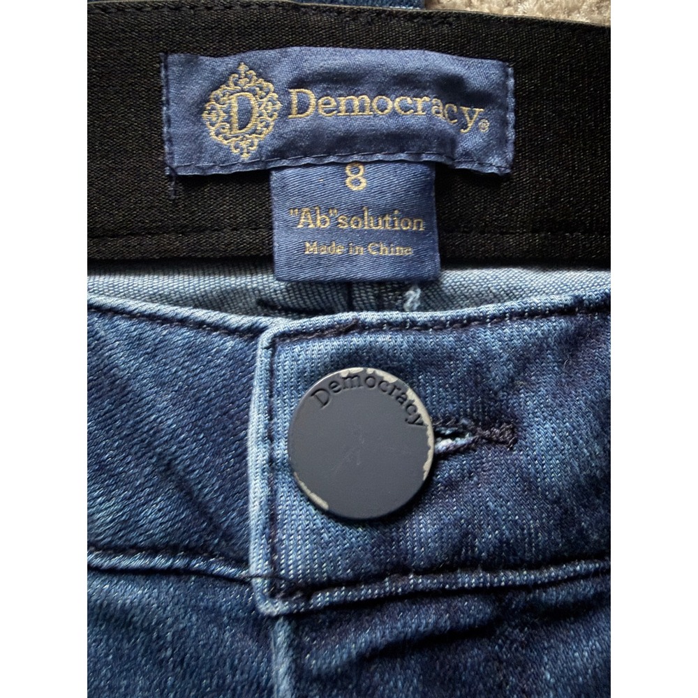 Democracy Ab Solution Bootcut Jeans Womens 8 Blue Stretch Medium Wash Western - Picture 3 of 8